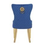 Cream Dining Chair with Gold Legs & Lion Knocker