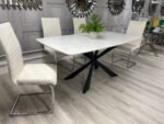 New York Grey Stone Top Dining Table