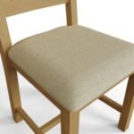 PAIR of Robus Oak Dining Chairs Cross Back1