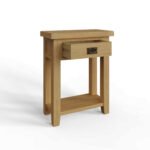 Robus Oak Telephone Table with Drawer and She3