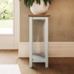 Taberno Side Table – Cream Linen