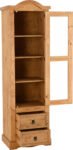 Corona 1 Door 2 Drawer Glass Display Unit